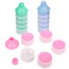 Picture of Accmor Formula Dispenser On The Go, 5 Compartments Stackable Formula Container for Travel, Baby Milk Powder Kids Snack Container, BPA Free