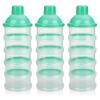 Picture of Accmor Formula Dispenser On The Go, 5 Compartments Stackable Formula Container for Travel, Baby Milk Powder Kids Snack Container, BPA Free