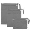 Picture of babygoal Wet Dry Bags for Baby Cloth Diapers, Washable Travel Bags, Beach, Pool, Gym Bag for Swimsuits & Wet Clothes with Two Zippered Pockets 3 Pack(S,M,L), 3SML01