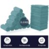 Picture of 32 Pack Baby Washcloths - Luxury Coral Fleece - Absorbent and Soft Wash Clothes for Newborns, Infants and Toddlers Baby boy and girl - Suitable for Sensitive Skin and New Born - Teal, 10x10 Inch