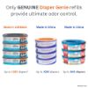 Picture of Diaper Genie Essentials Round Refill Pack of 4 | Holds Up to 1280 Newborn Diapers | Features Unscented Continuous Film | Compatible with Diaper Genie Complete and Expressions Pails