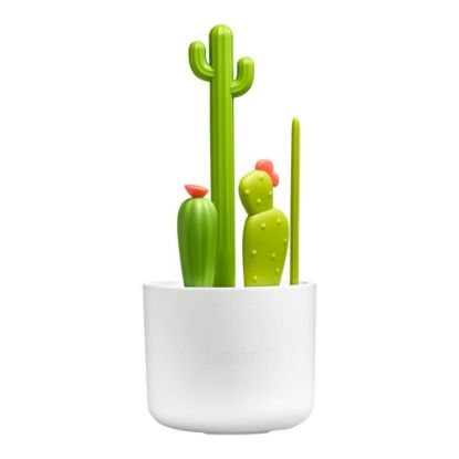 Picture of Boon Cacti Bottle Cleaning Brush Set - Includes Bottle Brush, Nipple Brush, Detail Brush, and Straw Brush - Baby Bottle Brush Set for Bottle Drying Rack - Baby Essentials - 4 Count