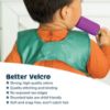 Picture of Tiny Twinkle Mess Proof Baby Bib - Waterproof Apron Machine Washable PVC, BPA, & Phthalate Free Great Travel for Eating Food Bibs (Olive Green, Large 2-4 Years) 3 ounces