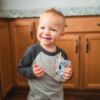 Picture of The First Years Bluey Take & Toss Toddler Straw Cups - Spill Proof Toddler Sippy Cups with Snap On Lids and Straws - Bluey Gifts and Bluey Party Supplies - 10 Oz - 10 Count