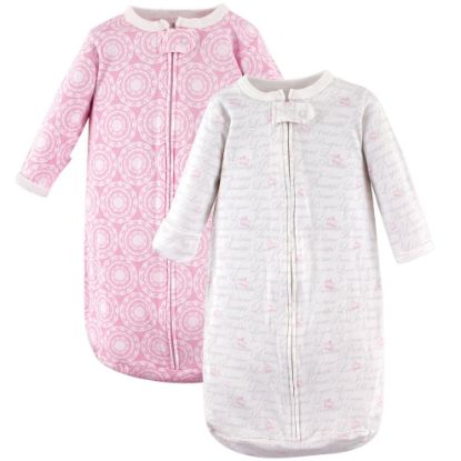 Picture of Hudson Baby Unisex Baby Cotton Long-Sleeve Wearable Sleeping Bag, Sack, Blanket, Script, 3-9 Months