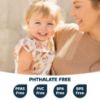 Picture of Tiny Twinkle Mess Proof Baby Bib - Waterproof Baby Apron - Machine Washable - PVC, BPA, & Phthalate Free - Great Travel Bib for Baby Eating - Baby Food Bibs (Flutter, Small 6-24 Months)