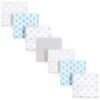 Picture of Luvable Friends Unisex Baby Cotton Flannel Receiving Blankets, Elephant 7-Pack, One Size