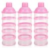 Picture of Accmor Formula Dispenser On The Go, 5 Compartments Stackable Formula Container for Travel, Baby Milk Powder Kids Snack Container, BPA Free