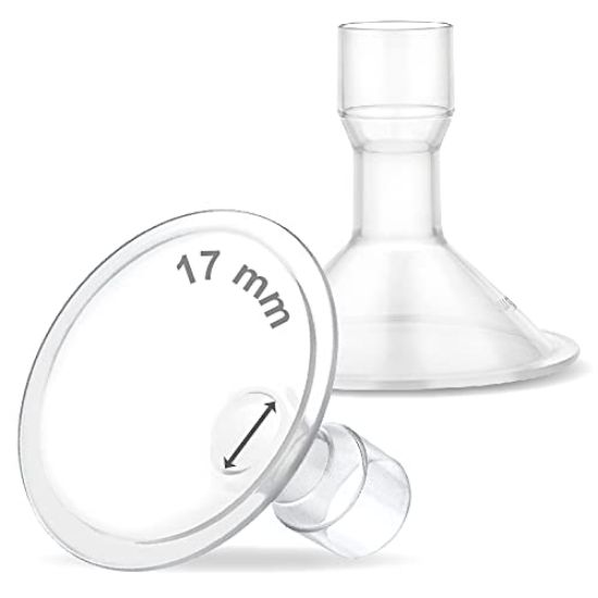 Picture of Maymom MyFit 17 mm Shields Small; Compatible with Medela Breast Pumps-PersonalFit, Freestyle, Harmony, Maxi, Freestyle Flex Connector; Connect to Maymom Widemouth/Narrow Connector, 2pcs