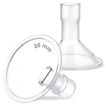 Picture of Maymom MyFit 20 mm Small Shields, Compatible with Medela Breast Pump- PersonalFit, Freestyle, Harmony, Maxi, Flex Connector, Connect to Widemouth/Narrow Connector, 2pcs
