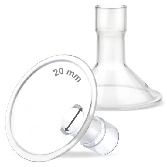 Picture of Maymom MyFit 20 mm Small Shields, Compatible with Medela Breast Pump- PersonalFit, Freestyle, Harmony, Maxi, Flex Connector, Connect to Widemouth/Narrow Connector, 2pcs