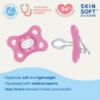 Picture of MAM Comfort Baby Pacifier, 100% Lightweight Silicone Pink/Purple/Blue (4 Count)