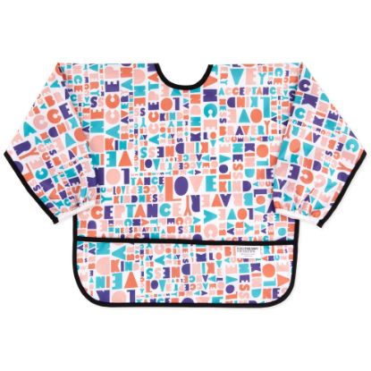 Picture of Bumkins Sleeved Bib for Girl or Boy, Baby and Toddler for 6-24 Mos, Essential Must Have for Eating, Feeding, Baby Led Weaning Supplies, Long Sleeve Mess Saving Food Catcher, Born This Way Kindness
