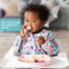 Picture of Bumkins Sleeved Bib for Girl or Boy, Baby and Toddler for 6-24 Mos, Essential Must Have for Eating, Feeding, Baby Led Weaning Supplies, Long Sleeve Mess Saving Food Catcher, Born This Way Kindness