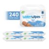 Picture of WaterWipes Original Baby Wipes, 99.9% Water-Based Wipes, Unscented & Hypoallergenic for Sensitive Skin, 240 Count (4 Packs), Packaging May Vary