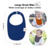 Picture of 8-Pack Organic Baby Bibs for Boys, Girls - Soft Cotton Drooling and Teething Bibs for Baby Girl & Boy, Extra Absorbent, Easy to Clean & Put On for Toddler, Newborn, Infant 0-24 Months (Basics)