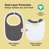 Picture of 8-Pack Organic Baby Bibs for Boys, Girls - Soft Cotton Drooling and Teething Bibs for Baby Girl & Boy, Extra Absorbent, Easy to Clean & Put On for Toddler, Newborn, Infant 0-24 Months (Basics)