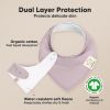 Picture of 8-Pack Organic Baby Bandana Bibs for Girls - Super Absorbent Triangle Baby Bibs for Drooling and Teething Infant, 100% Cotton Extra Soft for Newborn, Infant 0-36 Months (Embrace)