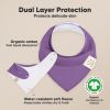 Picture of 8-Pack Organic Baby Bandana Bibs for Girls - Super Absorbent Triangle Baby Bibs for Drooling and Teething Infant, 100% Cotton Extra Soft for Newborn, Infant 0-36 Months (Lilac)