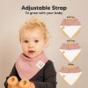 Picture of 8-Pack Organic Baby Bandana Bibs for Girls - Super Absorbent Triangle Baby Bibs for Drooling and Teething Infant, 100% Cotton Extra Soft for Newborn, Infant 0-36 Months (Butterflies)