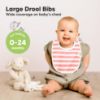 Picture of 8-Pack Organic Baby Bibs for Boys, Girls - Soft Cotton Drooling and Teething Bibs for Baby Girl & Boy, Extra Absorbent, Easy to Clean & Put On for Toddler, Newborn, Infant 0-24 Months (Sweet Charm)
