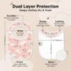 Picture of 8-Pack Organic Baby Bibs for Boys, Girls - Soft Cotton Drooling and Teething Bibs for Baby Girl & Boy, Extra Absorbent, Easy to Clean & Put On for Toddler, Newborn, Infant 0-24 Months (Sweet Charm)