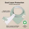 Picture of 8-Pack Organic Baby Bandana Bibs for Girls - Super Absorbent Triangle Baby Bibs for Drooling and Teething Infant, 100% Cotton Extra Soft for Newborn, Infant 0-36 Months (Nordic)