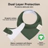 Picture of 8-Pack Organic Baby Bandana Bibs for Girls - Super Absorbent Triangle Baby Bibs for Drooling and Teething Infant, 100% Cotton Extra Soft for Newborn, Infant 0-36 Months (Thunder)