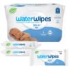 Picture of WaterWipes Plastic-Free Original Baby Wipes, 99.9% Water Based Wipes, Unscented & Hypoallergenic for Sensitive Skin, 180 Count (3 packs), Packaging May Vary