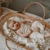 Picture of Gllquen Baby Bassinet Sheets 4 Pack, Breathable Cozy Fitted Mattress Sheet, Elastic Travel Crib Fashionable Floral Pattern, Standard Cradle Safe Sheets for Baby Boy Girls 32"X16" (Bear)