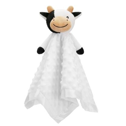 Picture of Pro Goleem Cow Security Blanket Soft Loveys for Babies for Boys and Girls Newborn Lovie Infant Blankie Cow Baby Stuff Baby Snuggle Toy Stuffed Animal Baby Gifts 16 Inch