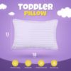 Picture of Utopia Bedding Toddler Pillow (Lavender, 2 Pack), 13x18 Pillows for Sleeping, Soft and Breathable Cotton Blend Shell, Small Kids Pillow Perfect for Toddler Bed and Travel (Intended for Age 2 and up)