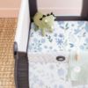 Picture of TotAha Premium Stretchy Pack N Play Playard Sheets | Mini Crib Sheets (2-Pack)-Hypoallergenic, Silky Comfort, AButtery Soft, Calming Effect, All-Season Jersey-Knit (Blue Flower & Small Floral)