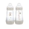 Picture of MAM Easy Start Anti-Colic Baby Bottle 9 oz, Medium Flow, Breastfeeding-Like Silicone Nipple Bottle, Reduces Colic, Gas, & Reflux, Easy-to-Clean, BPA-Free, Vented Baby Bottles for Newborns, 2+ Months