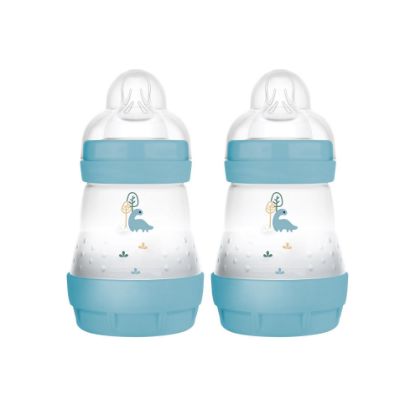 Picture of MAM Easy Start Anti-Colic Baby Bottle 5 oz, Slow Flow, Breastfeeding-Like Silicone Nipple Bottle, Reduces Colic, Gas, & Reflux, Easy-to-Clean, BPA-Free, Vented Baby Bottles for Newborns, 0-3 Months
