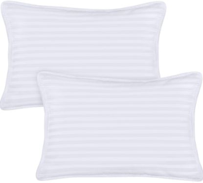 Picture of Utopia Bedding Toddler Pillow (White, 2 Pack), 13x18 Pillows for Sleeping, Soft and Breathable Cotton Blend Shell, Small Kids Pillow Perfect for Toddler Bed and Travel (Intended for Age 2 and up)