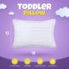 Picture of Utopia Bedding Toddler Pillow (White, 2 Pack), 13x18 Pillows for Sleeping, Soft and Breathable Cotton Blend Shell, Small Kids Pillow Perfect for Toddler Bed and Travel (Intended for Age 2 and up)