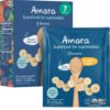 Picture of Amara Organic Baby Food - Stage 1 - Banana - Baby Cereal to Mix With Breastmilk, Water or Baby Formula - Shelf Stable Baby Food Pouches Made from Organic Fruit - 7 Pouches, 3.5oz Per Serving