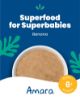 Picture of Amara Organic Baby Food - Stage 1 - Banana - Baby Cereal to Mix With Breastmilk, Water or Baby Formula - Shelf Stable Baby Food Pouches Made from Organic Fruit - 7 Pouches, 3.5oz Per Serving