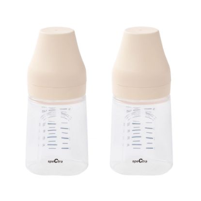 Picture of Spectra - Wide Neck Baby Bottles - Compatible with Spectra Breast Milk Pump Flanges (Pack of 2)