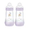 Picture of MAM Easy Start Anti-Colic Baby Bottle 9 oz, Medium Flow, Breastfeeding-Like Silicone Nipple Bottle, Reduces Colic, Gas, & Reflux, Easy-to-Clean, BPA-Free, Vented Baby Bottles for Newborns, 2+ Months