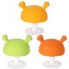 Picture of Eco inspired Baby Mushroom Teether Toy - Baby Boy & Girl Teething Toys Made of Silicone for Teething Baby Relieve Sore Gum, Teething Mushroom Teether Toy for Baby 3 Pack