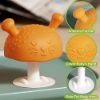 Picture of Eco inspired Baby Mushroom Teether Toy - Baby Boy & Girl Teething Toys Made of Silicone for Teething Baby Relieve Sore Gum, Teething Mushroom Teether Toy for Baby 3 Pack