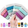 Picture of 3 Piece Personalized Baby Bottle Labels for Daycare School Summer Camp Customized Children's Water Bottle Name Bands Custom Engraved Reusable Silicone Cup Bands Labels