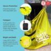 Picture of J.L. Childress Gate Check Travel Bag for Single & Double Stroller, Neon Yellow