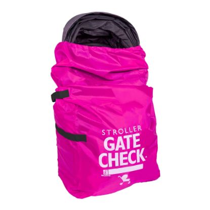 Picture of J.L. Childress Gate Check Travel Bag for Single & Double Stroller, Neon Pink