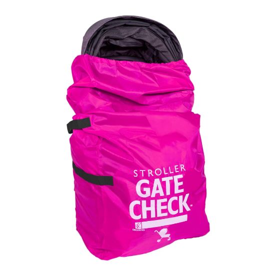 Picture of J.L. Childress Gate Check Travel Bag for Single & Double Stroller, Neon Pink