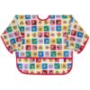 Picture of Bumkins Disney Sleeved Bib for Girl or Boy, Baby and Toddler for 6-24 Mos, Essential Must Have for Eating, Feeding, Baby Led Weaning Supplies, Long Sleeve Mess Saving, Mickey and Friends Check Mates