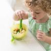 Picture of Olababy 100% Silicone Soft-Tip Training Spoon for Baby Led Weaning 2pack (Kiwi/Lemon)