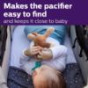 Picture of Philips AVENT Soothie Snuggle Pacifier Holder with Detachable Pacifier, 0m+, Monkey, SCF347/02